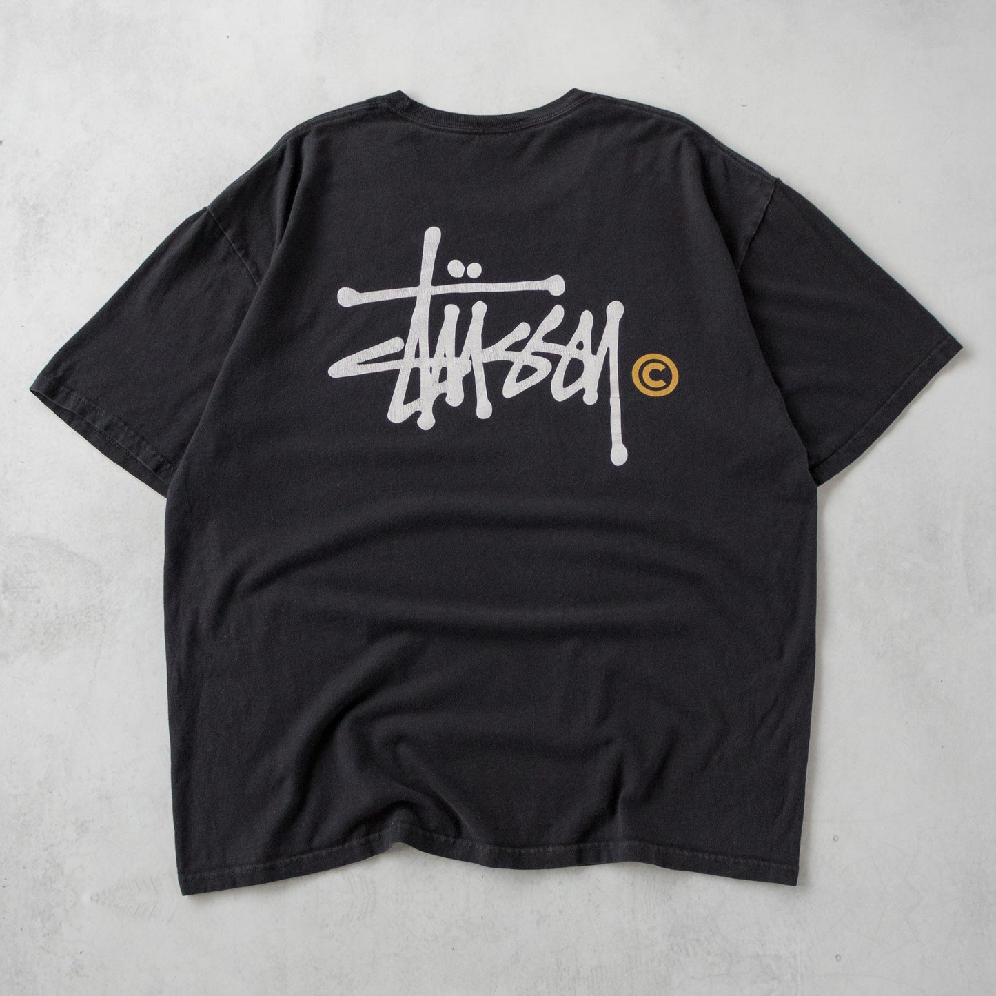 Vintage 2000s Stussy Logo Tee - XL
