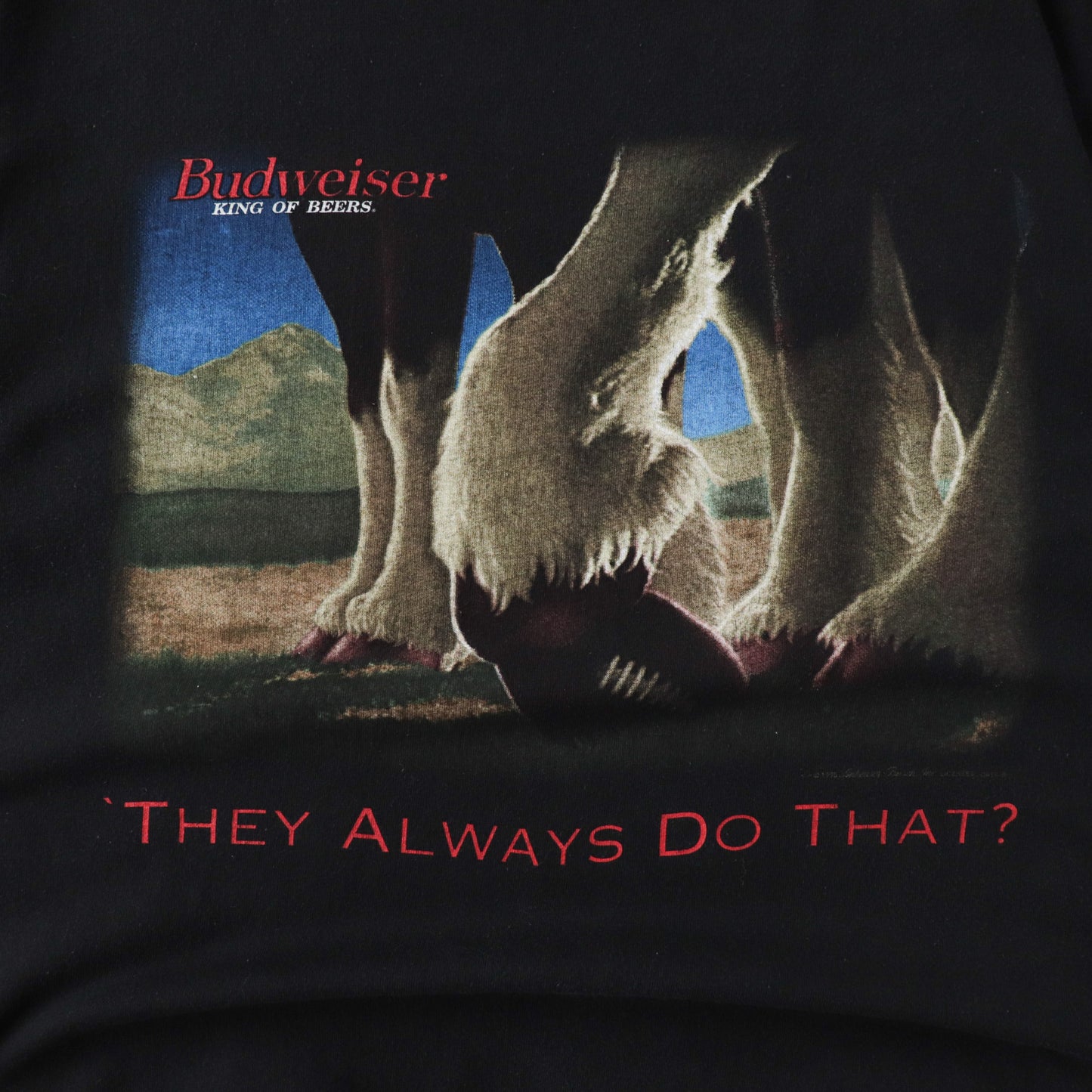 Vintage 1995 Budweiser Super Bowl Tee - XL