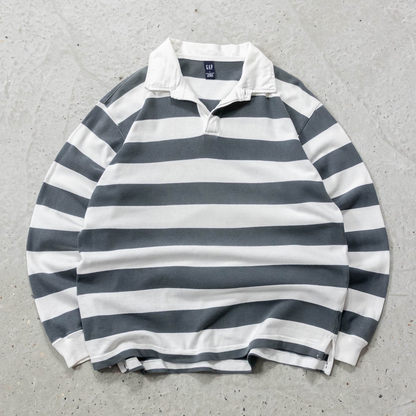 GAP Striped Rugby Shirt - 2000s (L)
