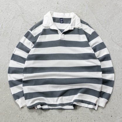GAP Striped Rugby Shirt - 2000s (L)