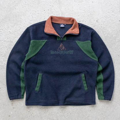Le Coq Sportif Colourblock Fleece Pullover - 90s (M)