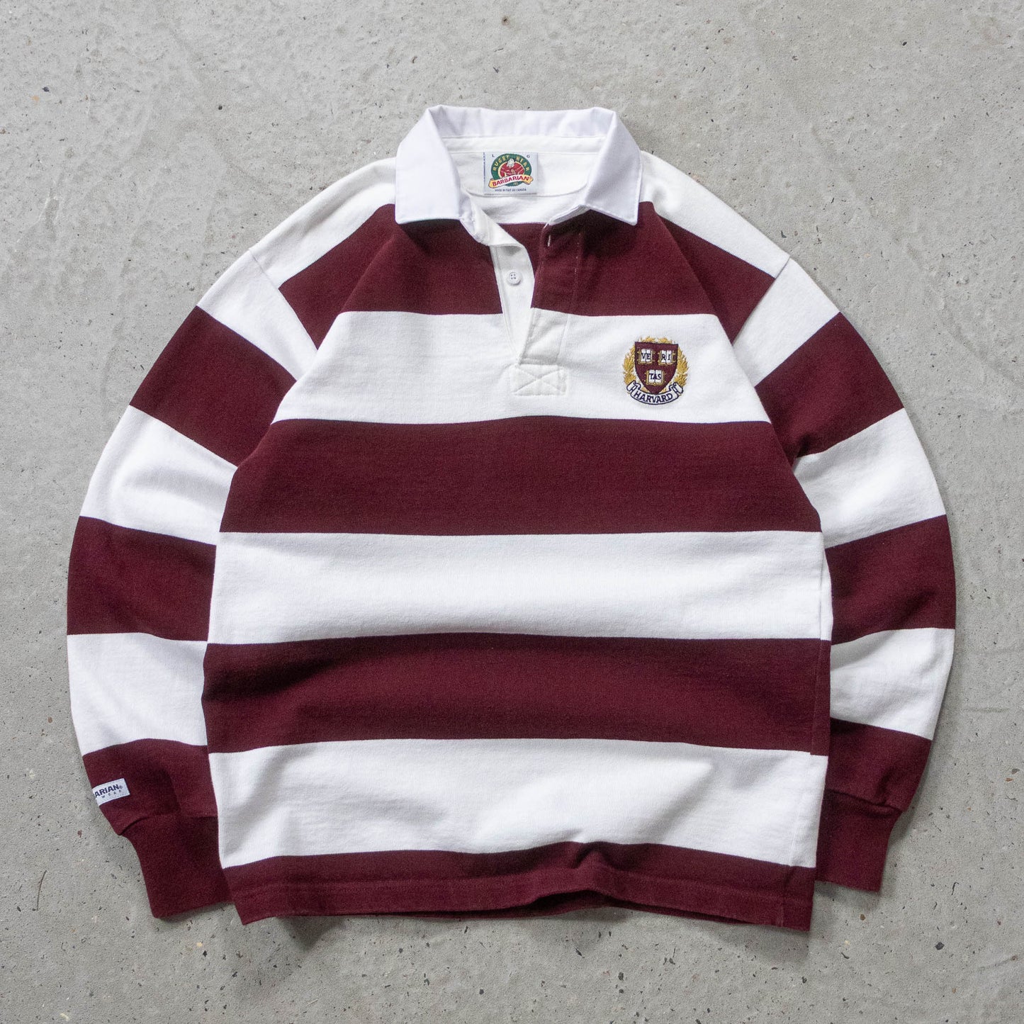 Harvard University Barbarian Rugby Shirt - 90s (L) - AL Vintage