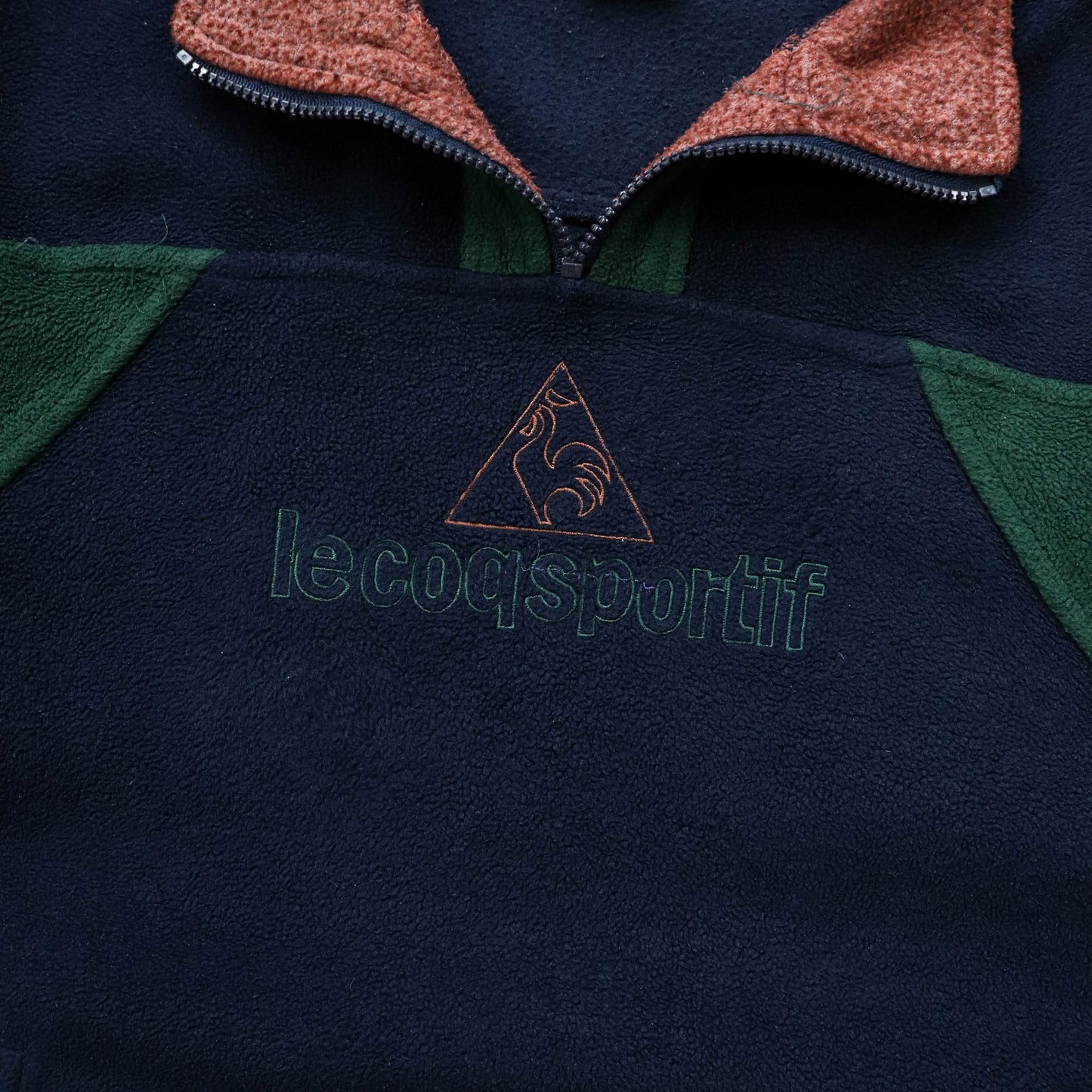 Le Coq Sportif Colourblock Fleece Pullover - 90s (M)