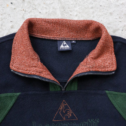 Le Coq Sportif Colourblock Fleece Pullover - 90s (M)
