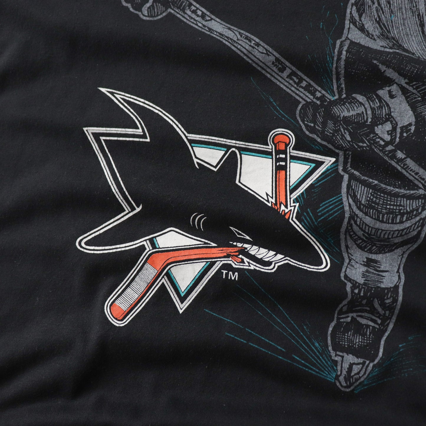 Vintage 1991 San Jose Sharks NHL Tee - XL
