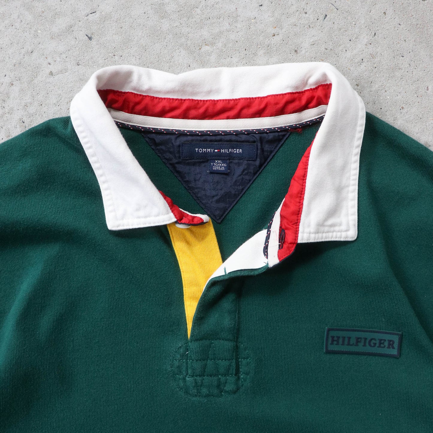 Tommy Hilfiger Colourblock Rugby Shirt - 2000s (XXL)