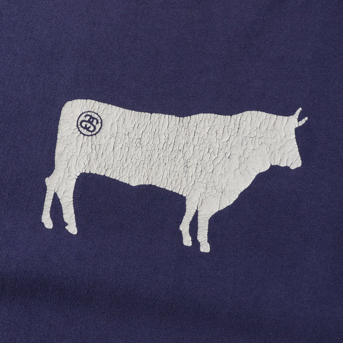 Vintage 90s Stussy Cow Brand Tee - L