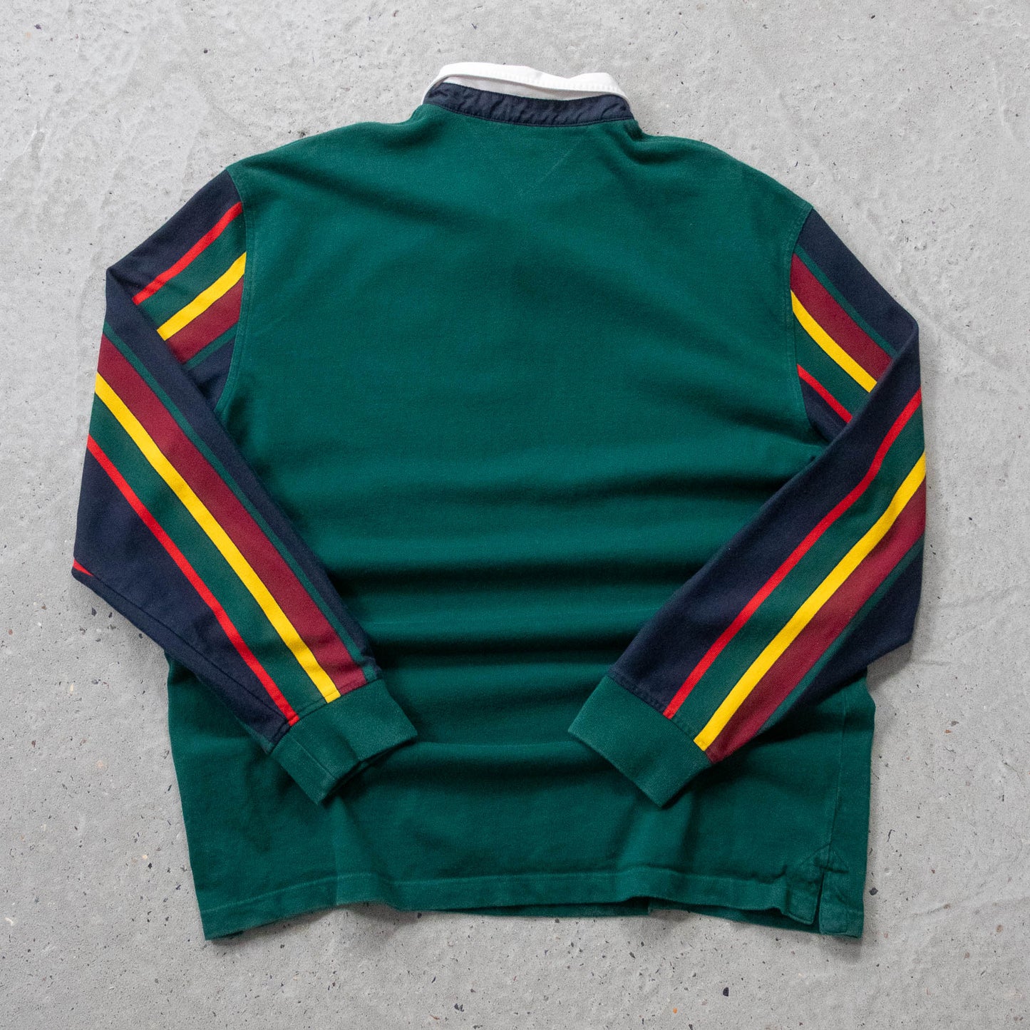 Tommy Hilfiger Colourblock Rugby Shirt - 2000s (XXL)
