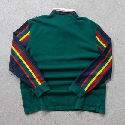 Tommy Hilfiger Colourblock Rugby Shirt - 2000s (XXL)