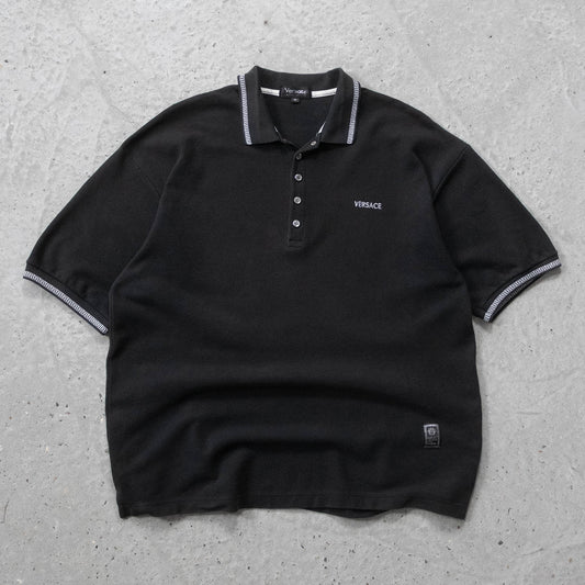 Versace Embroidered Polo Shirt - 90s (XL)