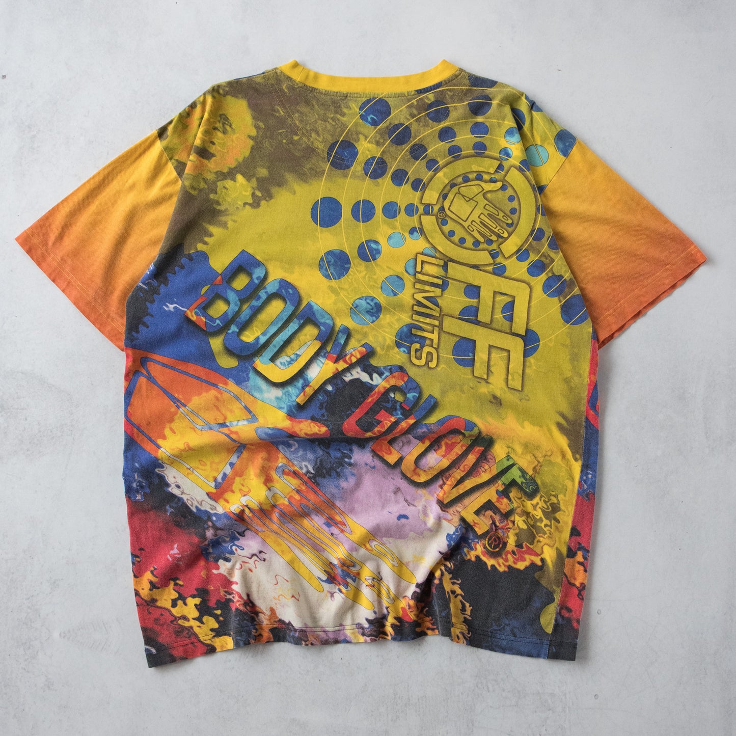 Vintage 90s Body Glove AOP Tee - L