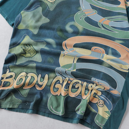 Vintage 90s Body Glove AOP Tee - L