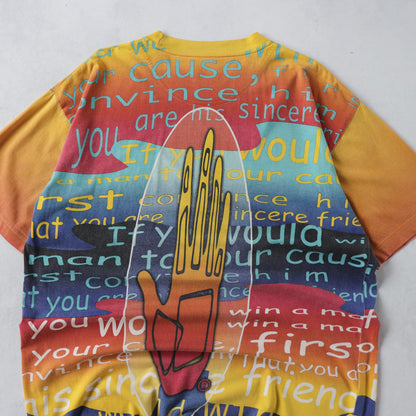 Vintage 90s Body Glove AOP Tee - L