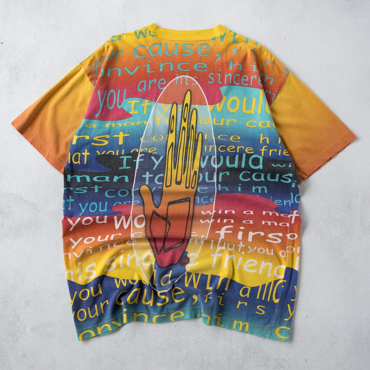 Vintage 90s Body Glove AOP Tee - L