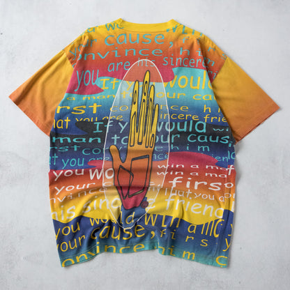 Vintage 90s Body Glove AOP Tee - L