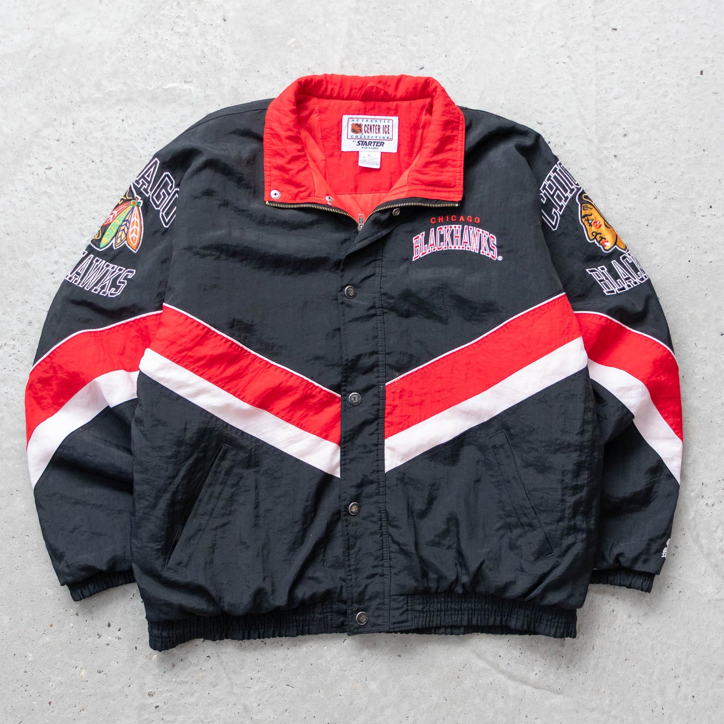 Chicago Blackhawks NHL Starter Puffer Jacket - 90s (XL)
