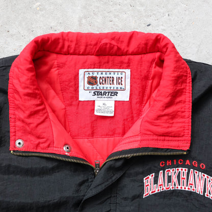 Chicago Blackhawks NHL Starter Puffer Jacket - 90s (XL)