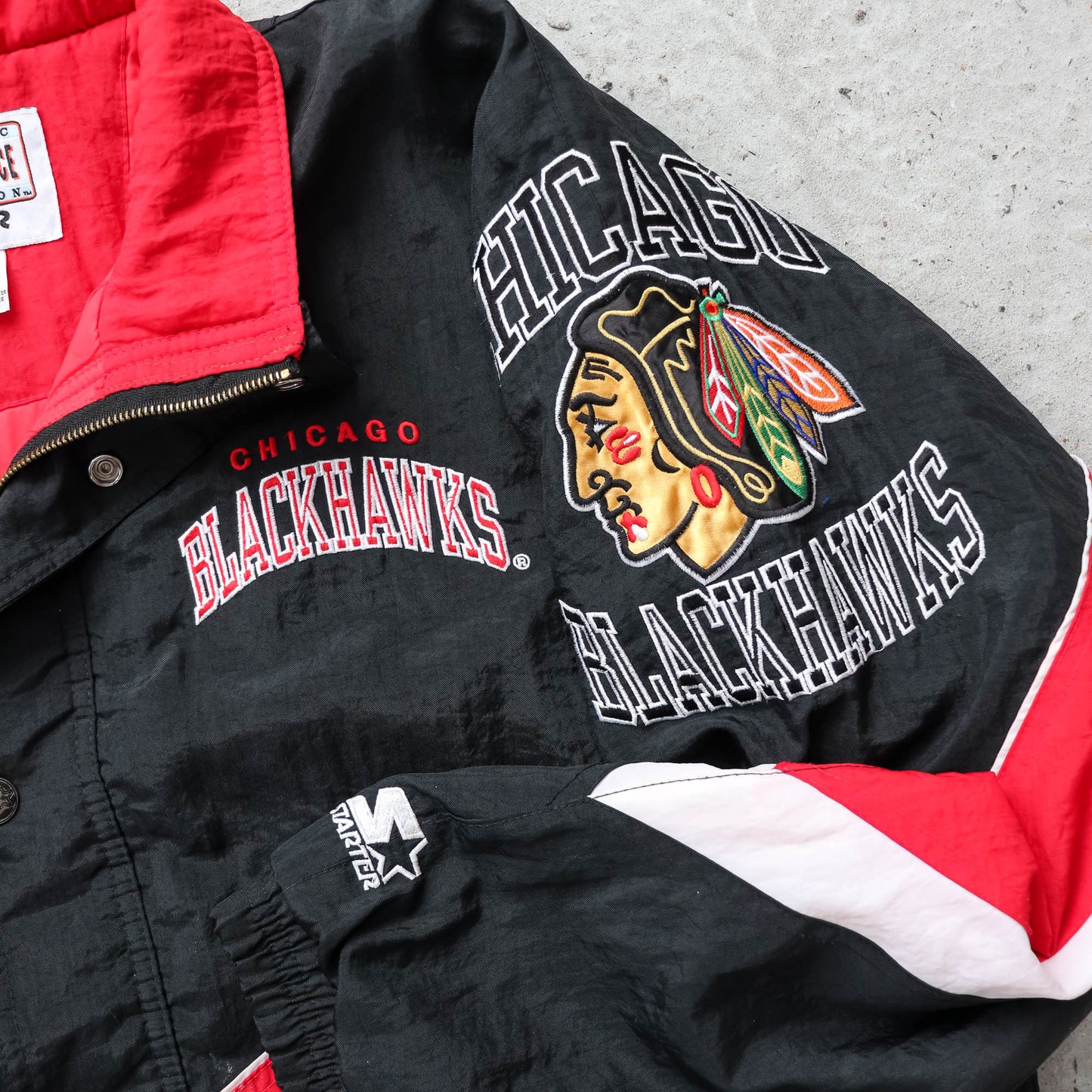 Chicago Blackhawks NHL Starter Puffer Jacket - 90s (XL)