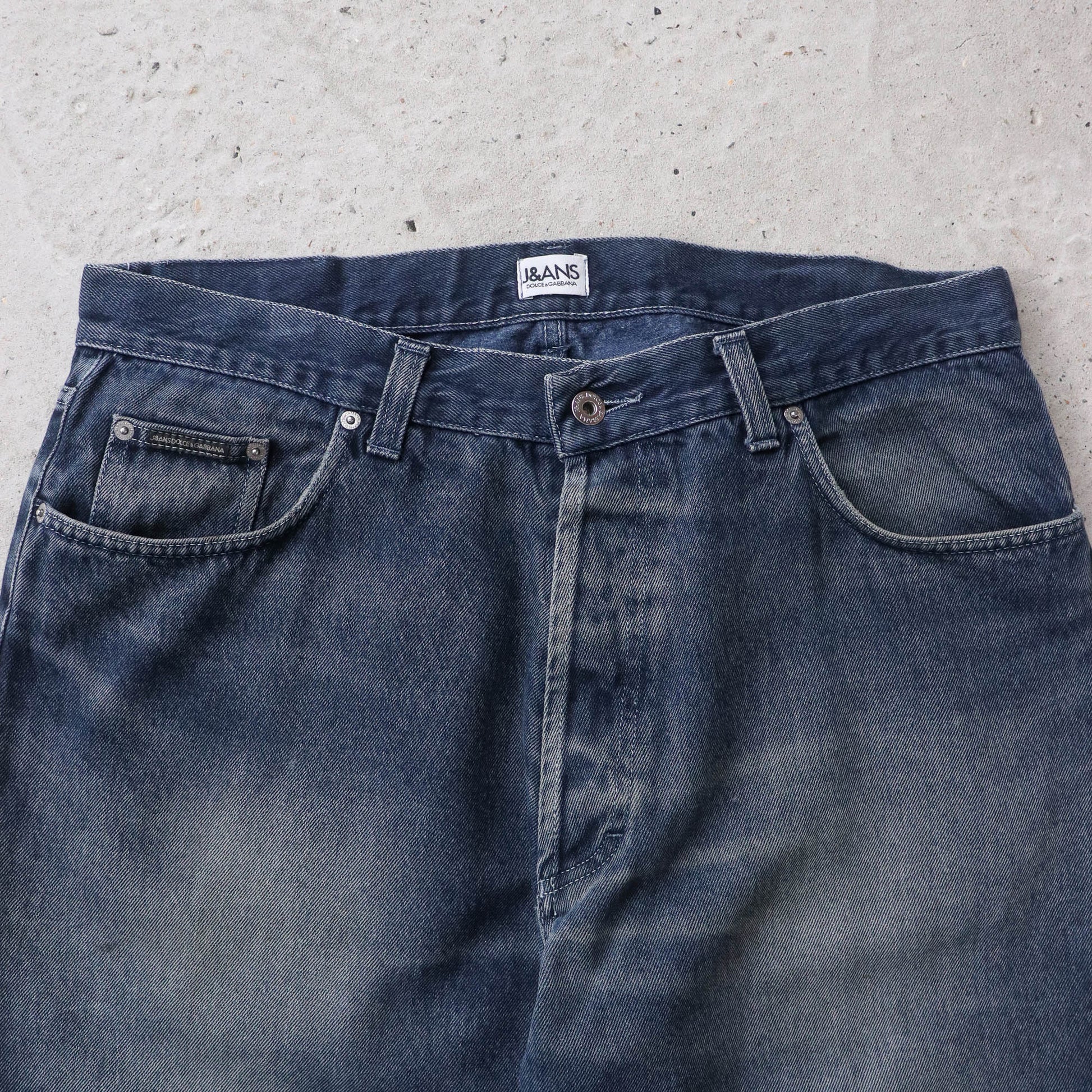 Dolce & Gabbana Dark Wash Denim Jeans - 90s (36x30) - AL Vintage