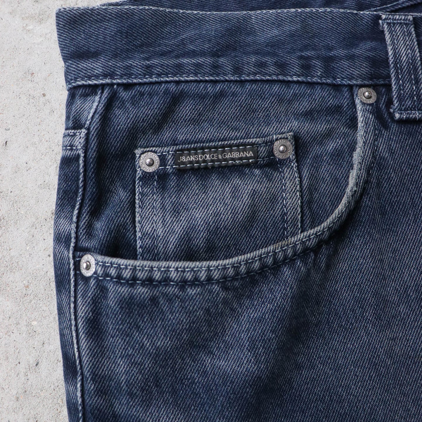 Dolce & Gabbana Dark Wash Denim Jeans - 90s (36x30) - AL Vintage