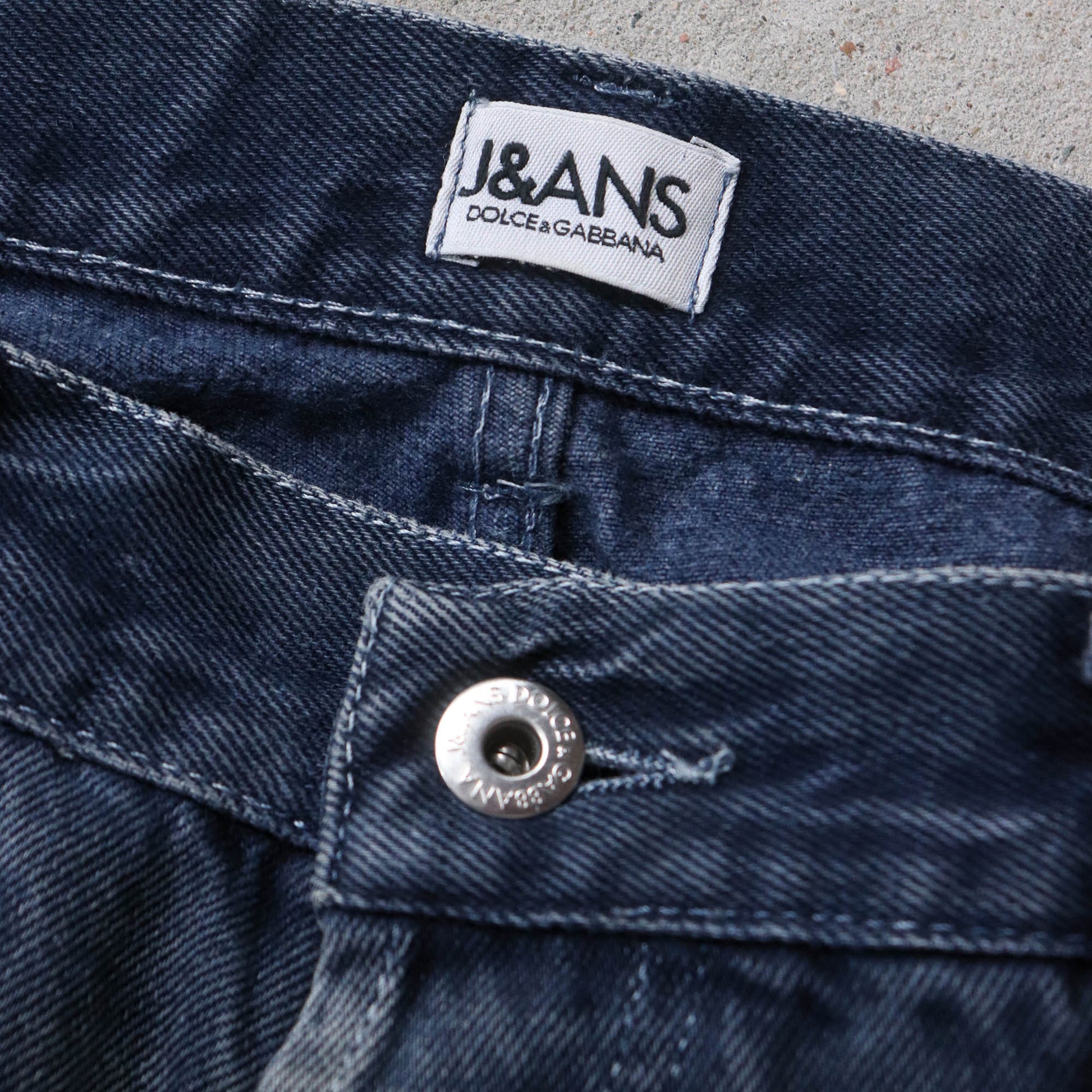 Dolce & Gabbana Dark Wash Denim Jeans - 90s (36x30) - AL Vintage