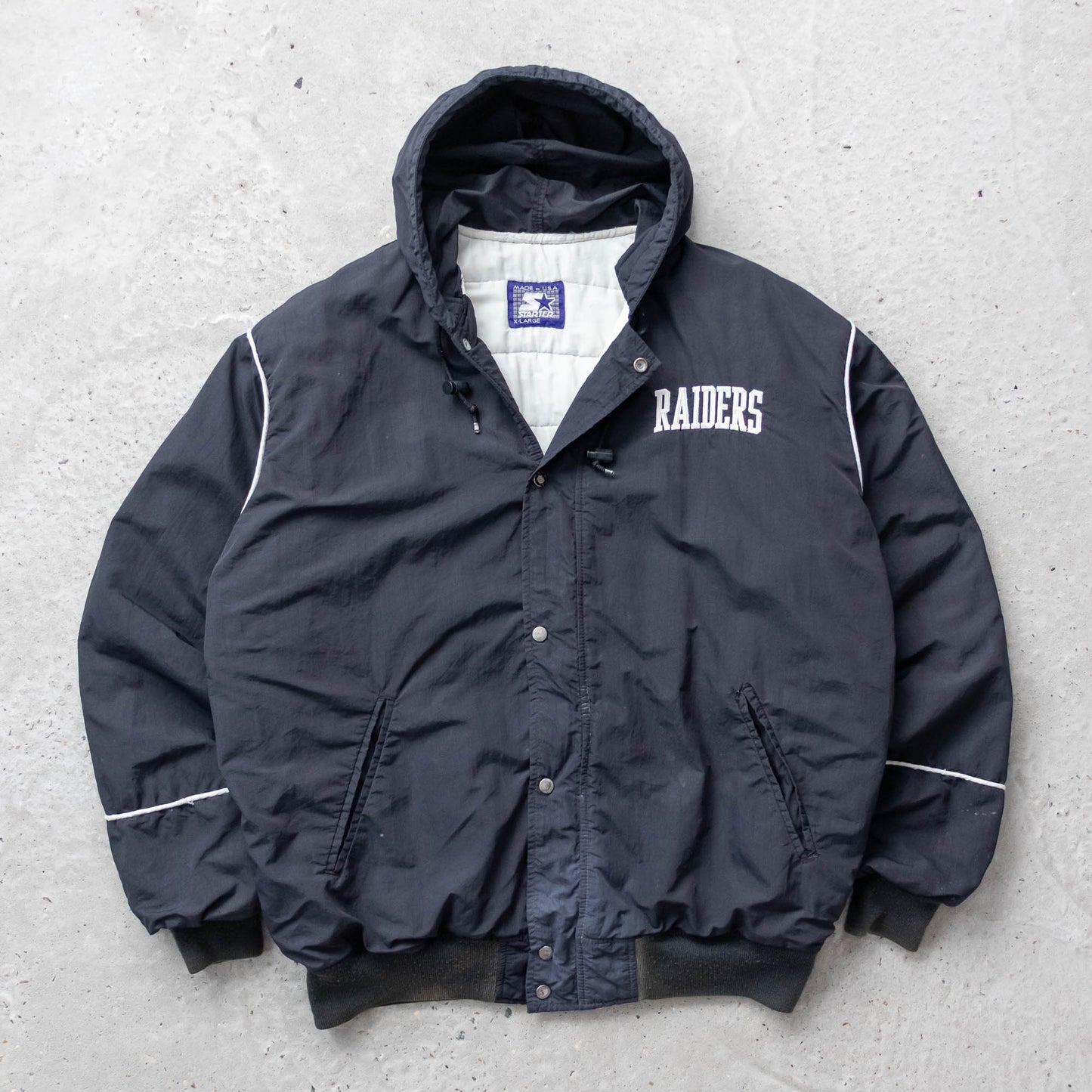 Oakland Raiders NFL Starter Puffer Jacket - 90s (XL)
