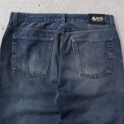 Dolce & Gabbana Dark Wash Denim Jeans - 90s (36x30) - AL Vintage