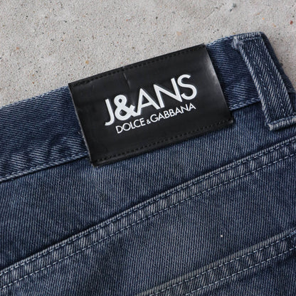 Dolce & Gabbana Dark Wash Denim Jeans - 90s (36x30) - AL Vintage