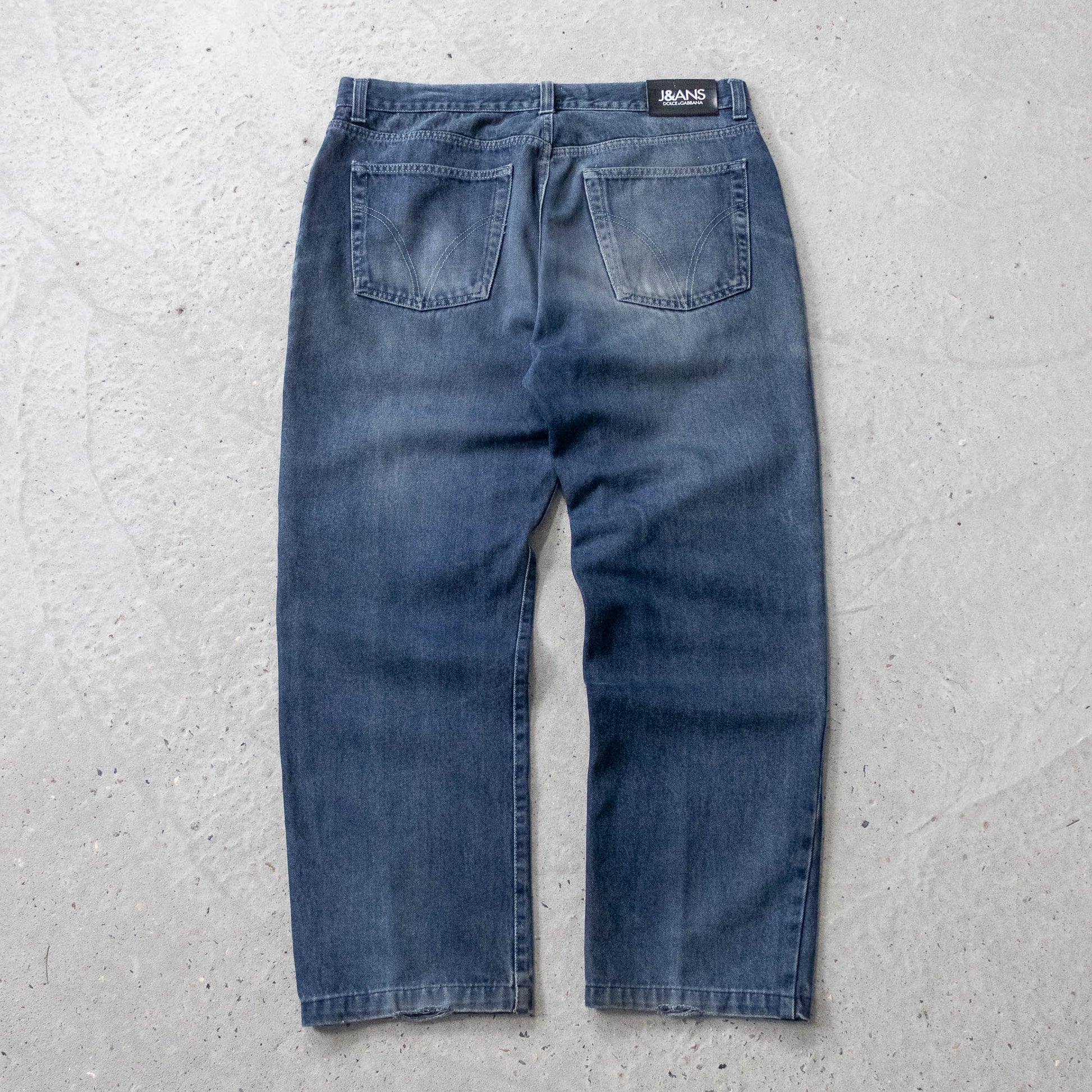 Dolce & Gabbana Dark Wash Denim Jeans - 90s (36x30) - AL Vintage