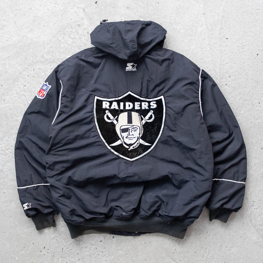 Oakland Raiders NFL Starter Puffer Jacket - 90s (XL)