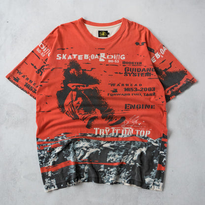 Vintage 90s Body Glove Skateboarding AOP Tee - L