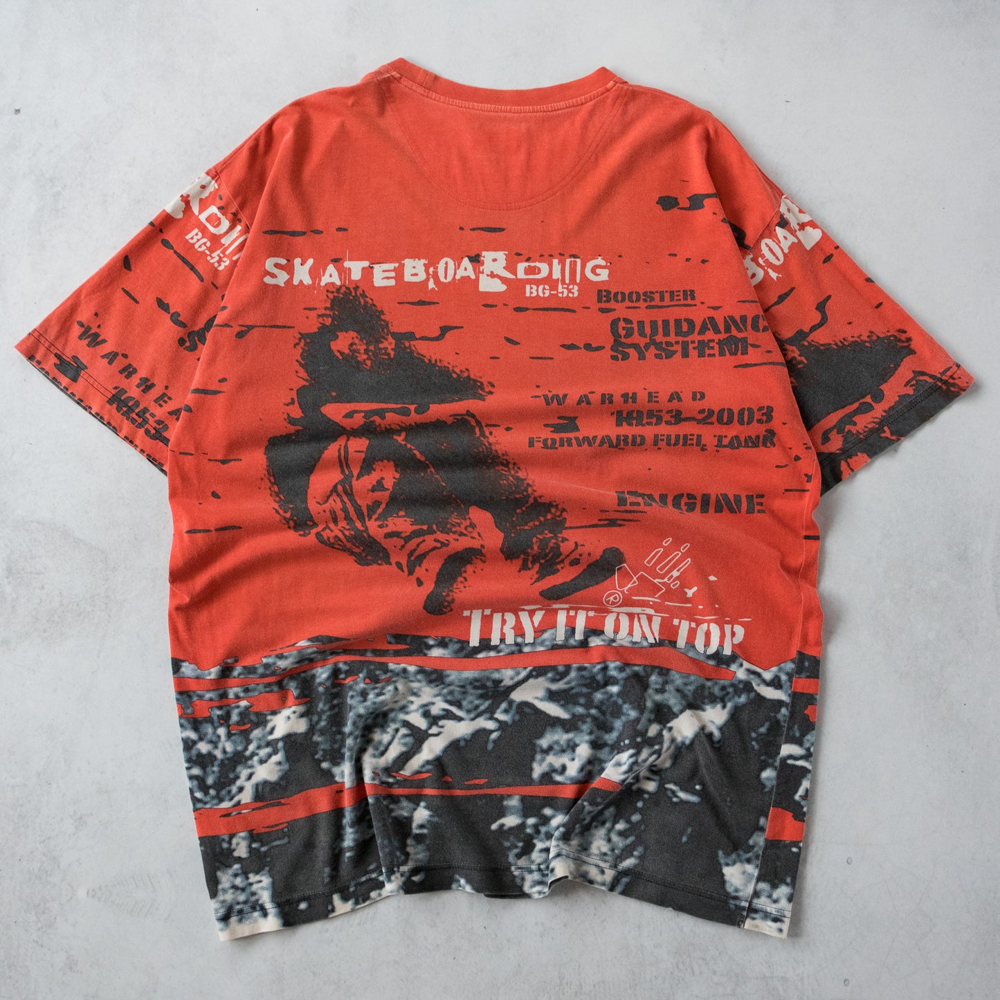 Vintage 90s Body Glove Skateboarding AOP Tee - L