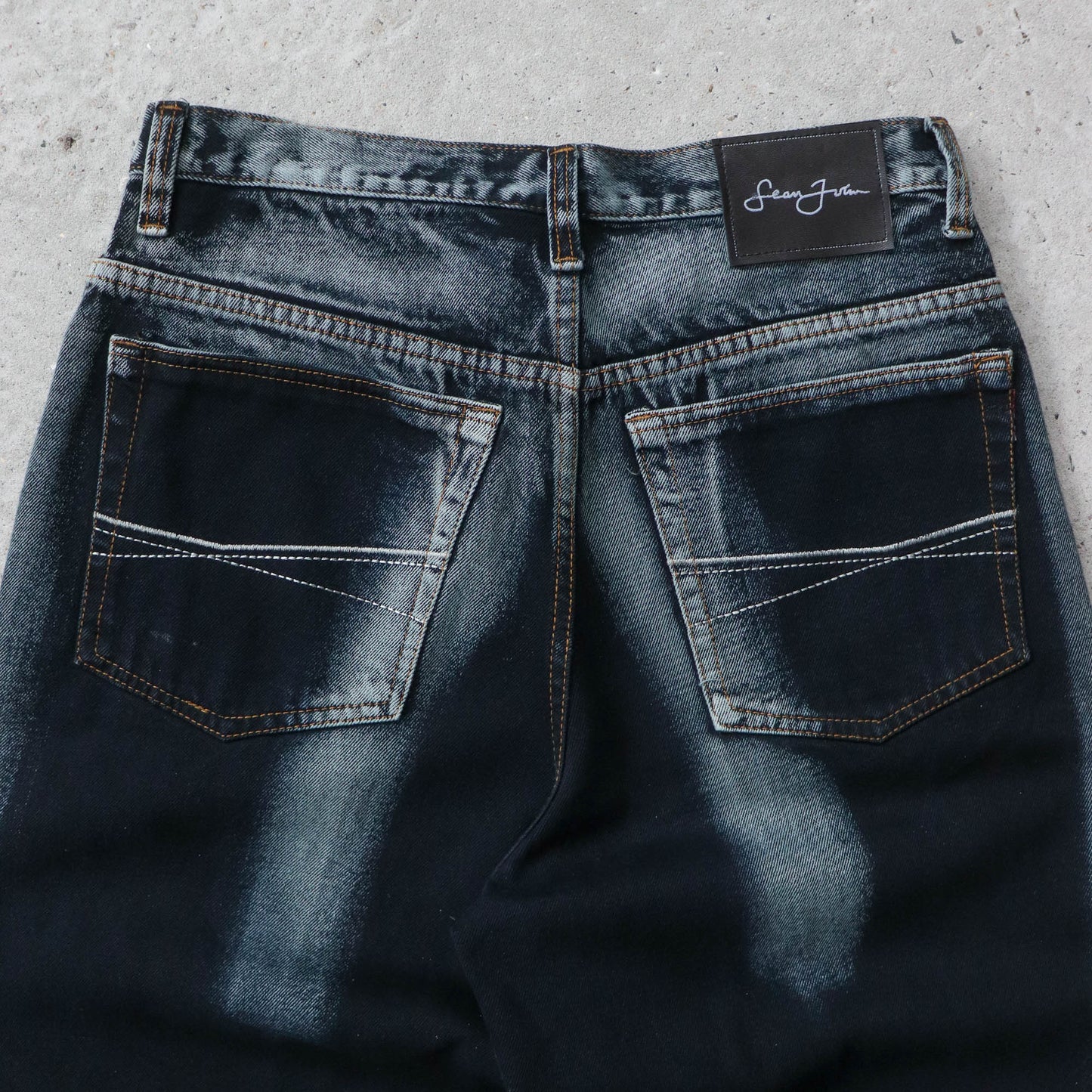 Sean John Two-Tone Baggy Denim Shorts - 2000s (31)