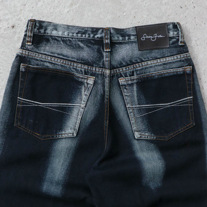 Sean John Two-Tone Baggy Denim Shorts - 2000s (31)