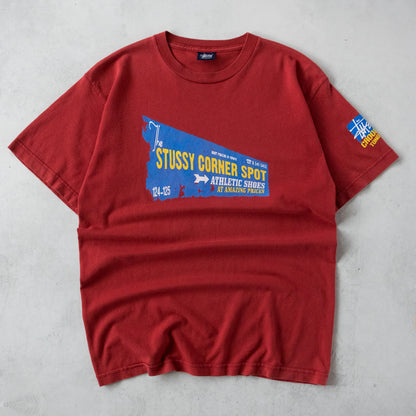 Vintage 2000s Stussy x Crooked Tongues Tee - M