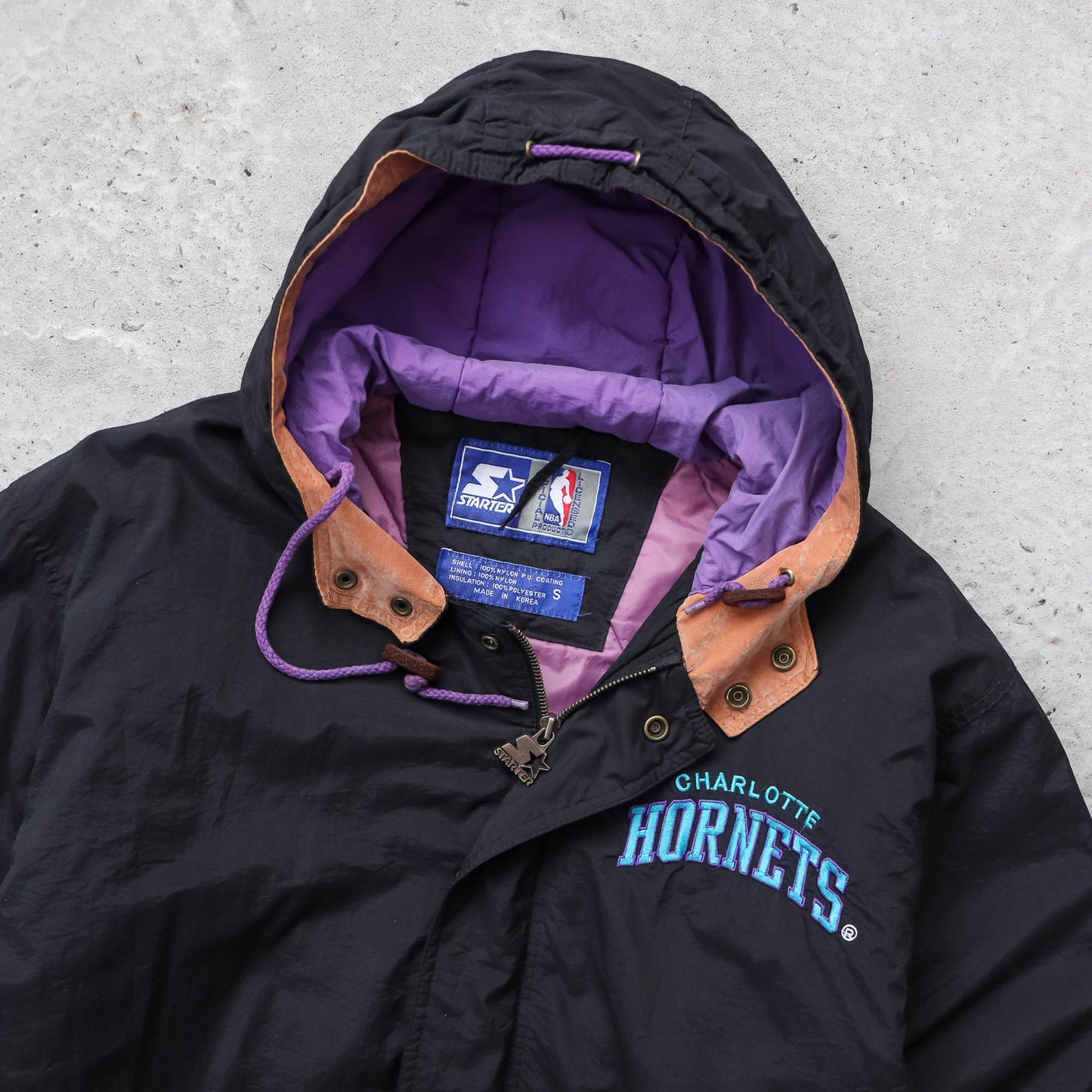 Charlotte Hornets NBA Starter Puffer Jacket - 90s (S)