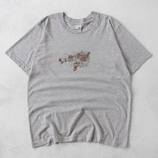 Vintage 90s Stussy Camera Tee - L