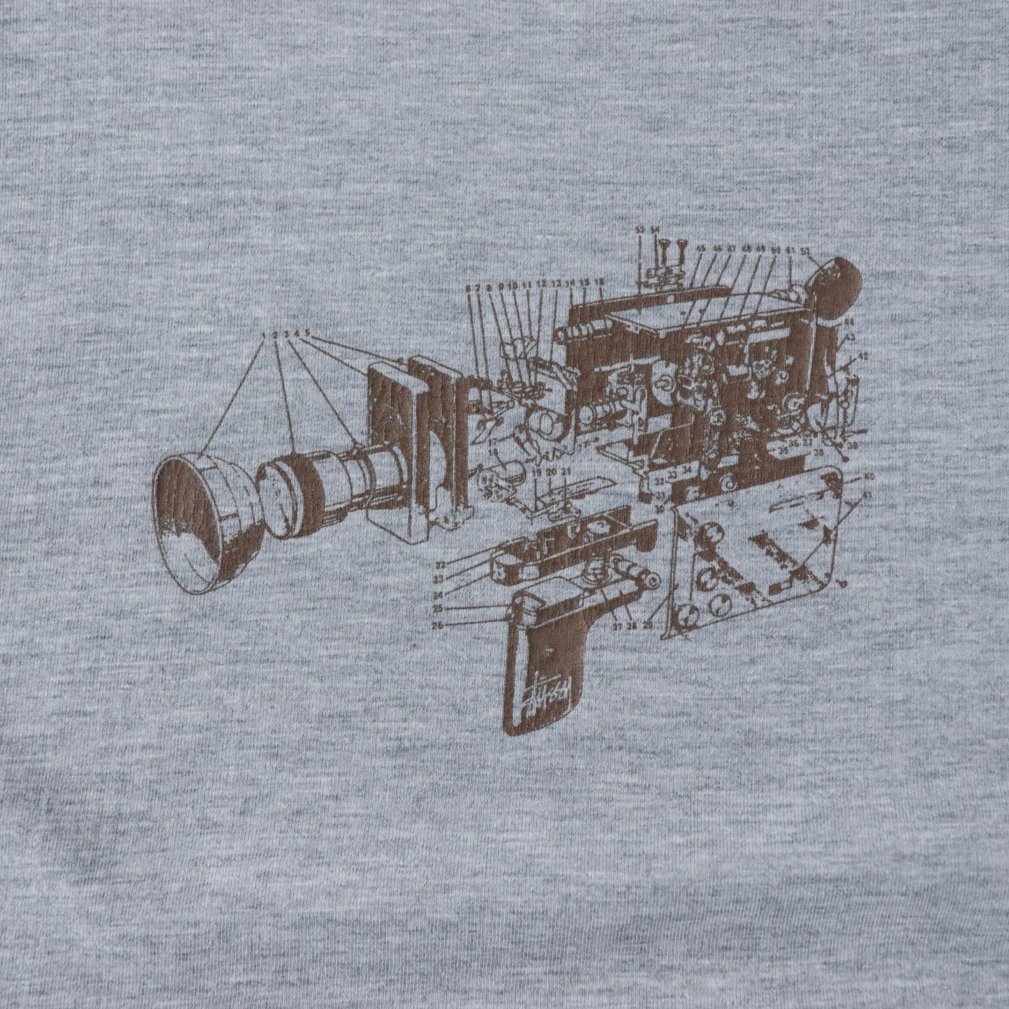 Vintage 90s Stussy Camera Tee - L