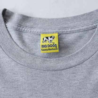 Vintage 90s Big Dogs 'Stay Off The Court' Tee - XL