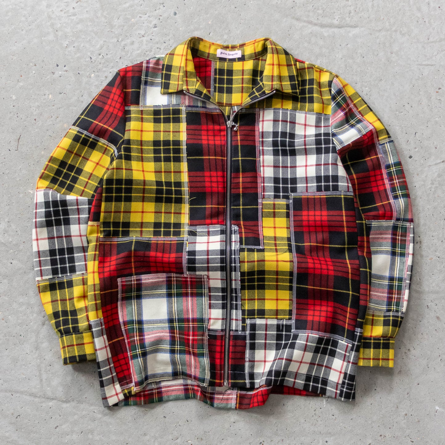 Palm Angels Patchwork Flannel Shirt - (46/L)