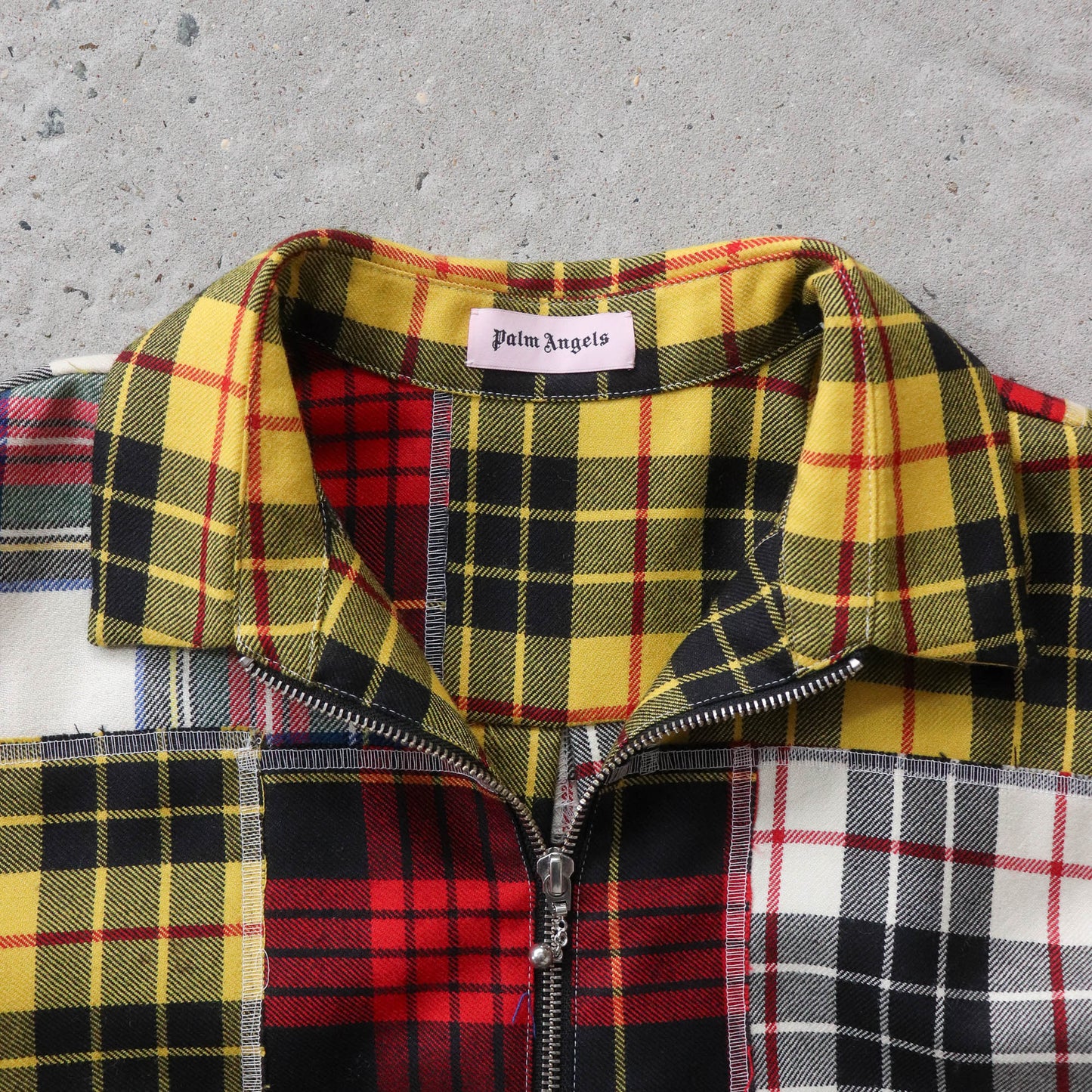 Palm Angels Patchwork Flannel Shirt - (46/L)