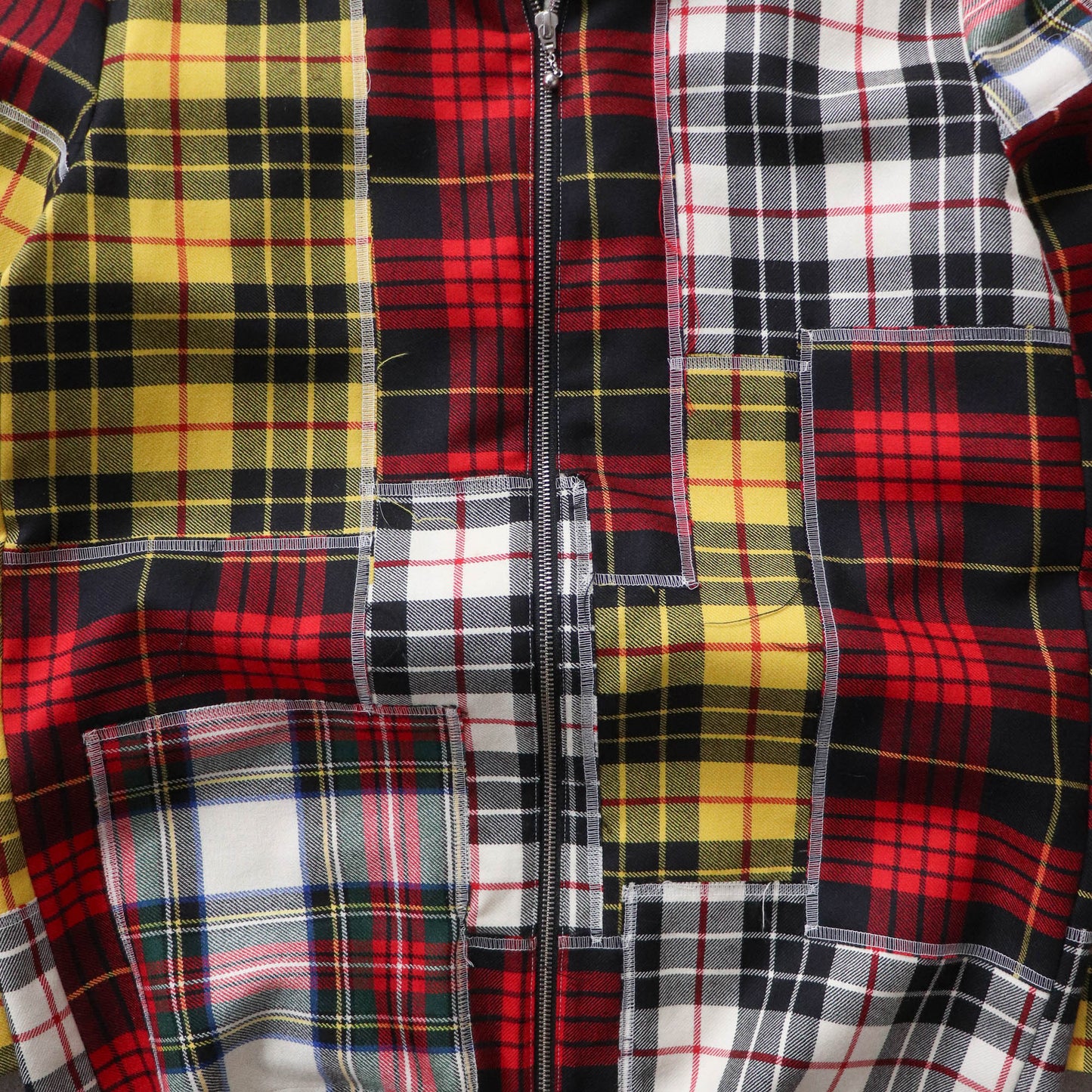 Palm Angels Patchwork Flannel Shirt - (46/L)