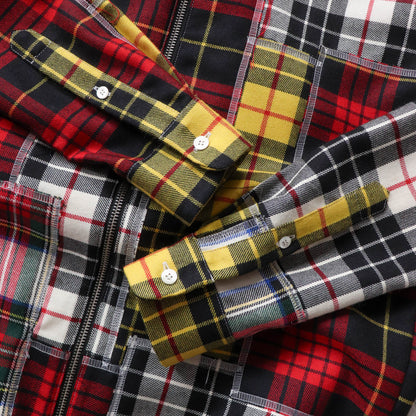 Palm Angels Patchwork Flannel Shirt - (46/L)
