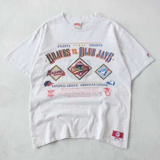 Vintage 1992 Braves vs Blue Jays MLB World Series Tee - L