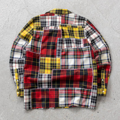 Palm Angels Patchwork Flannel Shirt - (46/L)
