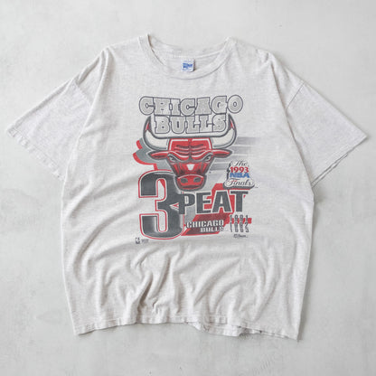 Vintage 1993 Chicago Bulls Threepeat NBA Champions Tee - XXL