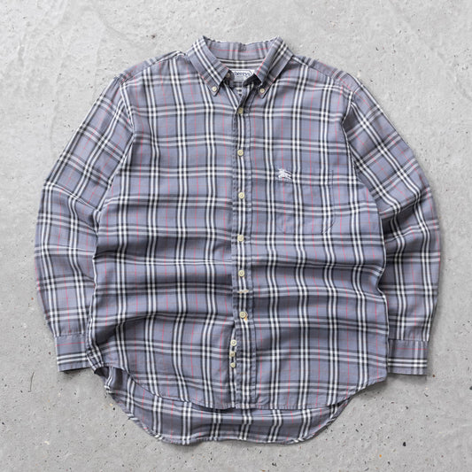 Burberry Nova Check Button Up Shirt - 90s (M)