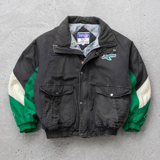 Philadelphia Eagles NFL Triple Fat Goose Puffer Jacket - 90s (L)