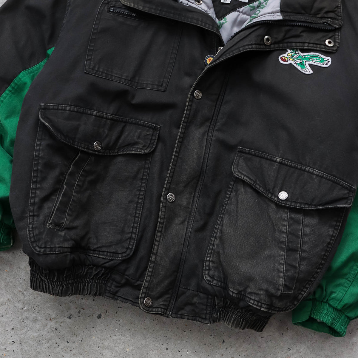 Philadelphia Eagles NFL Triple Fat Goose Puffer Jacket - 90s (L)