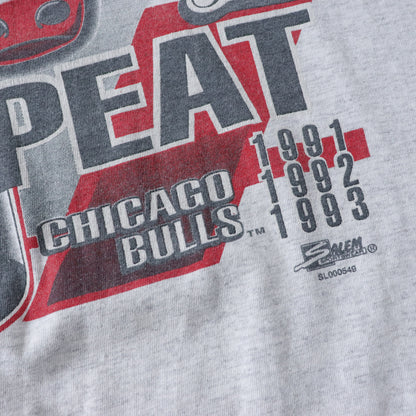 Vintage 1993 Chicago Bulls Threepeat NBA Champions Tee - XXL